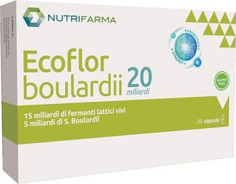 ECOFLOR BOULARDII von AQUA VIVA Srl mit 20 Milliarden KBE in Kapseln, 20 Stück – Bild 1 von 1