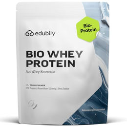 edubily Bio Whey Protein Konzentrat Pulver zuckerfrei Neutral 750 g – Bild 1 von 2