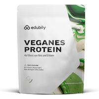 Produktbild von edubily Vegan Veganes Mehrkomponenten Proteinpulver mit Reis- und Erbsenprotein Neutral 750 g