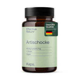 Effective Nature Artischocke Kapseln mit Cholin vegan ohne Zusatzstoffe 90 Kapseln – Bild 1 von 3