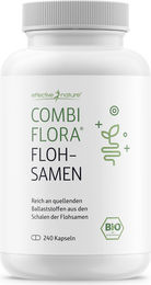 Effective Nature Combi Flora Bio Flohsamenschalen Kapseln ohne Zusatzstoffe 240 Stück – Bild 1 von 3