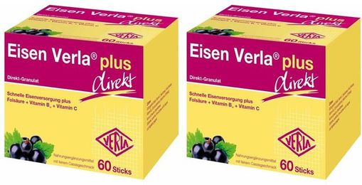Eisen Verla plus direkt Sticks mit Eisenfumarat vegan zuckerfrei und laktosefrei für Kinder 120 Stück – Bild 1 von 1