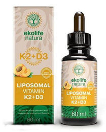 EKOLIFE NATURA Liposomales Vitamin K2 + D3 60 ml Flüssigkeit – Bild 1 von 3