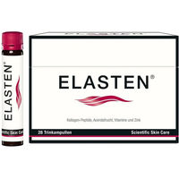 Produktbild von ELASTEN Kollagen Trinkampullen mit Acerola, Vitamin C, Zink und Biotin, 28 Stück, glutenfrei und laktosefrei