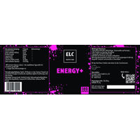Produktbild von ELC Nutrition Energy Plus Kapseln mit Guarana und Koffein vegan 180 Stück