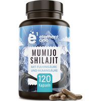 Produktbild von Element One Shilajit Mumijo Kapseln mit Fulvinsäure 500 mg 120 Stück vegan ohne Zusatzstoffe