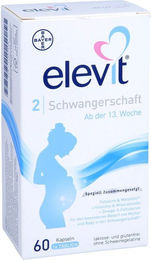 Elevit 2 Schwangerschaftsvitamine Weichkapseln für Schwangere und Stillende 60 Stück laktosefrei und glutenfrei – Bild 1 von 2