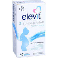 Produktbild von Elevit 2 Schwangerschaftsvitamine Weichkapseln für Schwangere und Stillende 60 Stück laktosefrei und glutenfrei