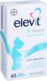Elevit 3 Stillzeit Kapseln für Schwangere und Stillende laktosefrei glutenfrei ohne Gelatine 60 Stück – Bild 1 von 1