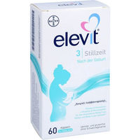 Produktbild von Elevit 3 Stillzeit Kapseln für Schwangere und Stillende laktosefrei glutenfrei ohne Gelatine 60 Stück
