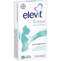 Produktbild von Elevit 3 Stillzeit Nährstoffversorgung für Schwangere und Stillende Kapseln laktosefrei glutenfrei ohne Gelatine 30 Stück