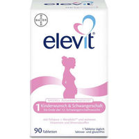 Produktbild von Elevit Kinderwunsch & Schwangerschaft Tabletten für Schwangere und Stillende, 90 Stück