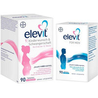 Produktbild von Elevit Kinderwunsch-Set mit Elevit FOR MEN und Elevit Tabletten für Frauen und Männer, laktosefrei und glutenfrei