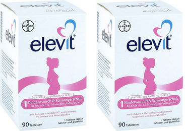Elevit Nahrungsergänzung Tabletten für Schwangere und Stillende laktosefrei und glutenfrei 30 Stück – Bild 1 von 1