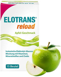 Elotrans Reload Elektrolyt-Pulver Apfel vegan glutenfrei laktosefrei 112 g – Bild 1 von 2