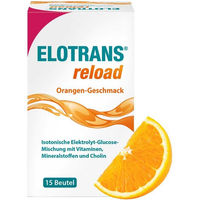 Produktbild von Elotrans Reload Elektrolyt-Pulver mit Cholin und Vitaminen Orange vegan glutenfrei laktosefrei für Sportler