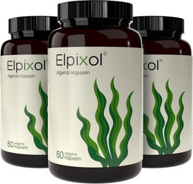 Elpixol Algenöl Omega-3 Kapseln vegan 1000 mg 180 Stück – Bild 1 von 3