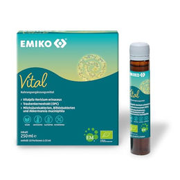 EMIKO Vital Bio Fermentgetränk Reiseset mit OPC und Vitalpilzen 10 x 25 ml Vegan Glutenfrei – Bild 1 von 6