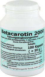 Endima Betacarotin 2000 Kapseln mit Vitamin A 100 Stück – Bild 1 von 1