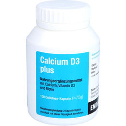Endima Calcium D3 Plus Kapseln ohne Gelatine 100 Stück – Bild 1 von 2
