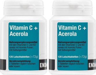 Endima Vitamin C mit Acerola und Hagebutte Lutschtabletten 120 Stück – Bild 1 von 1