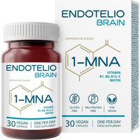 Produktbild von Endotelio 1-MNA Brain Kapseln mit NAD+, Ginkgo Biloba, Zink und Vitaminen, vegan und glutenfrei, 30 Kapseln