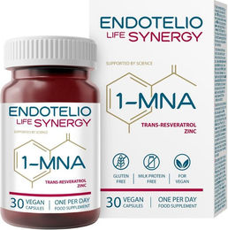 Endotelio Life Synergy Kapseln mit 1-MNA, Trans-Resveratrol und Zink vegan glutenfrei für Erwachsene – Bild 1 von 2