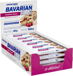 Energybody Systems Bavarian Bar Haferriegel Cranberry-Cashew vegan 24x50g – Bild 1 von 3