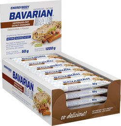 Energybody Systems Bavarian Bar Haferriegel Hafernuss-Zimt vegan 24x50g – Bild 1 von 3