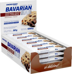 Energybody Systems Bavarian Bar Haferriegel Kakao-Mandel-Krokant vegan zuckerarm 24x50g – Bild 1 von 4