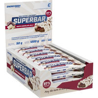Produktbild von Energybody Systems Superbar Proteinriegel White Chocolate Jelly zuckerfrei 24x 50g