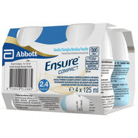 Produktbild von Ensure Compact Vaniglia Trinknahrung Vanille 4 Flaschen à 125 ml