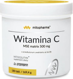 Enzmann Vitamin C MSE Matrix mit 500 mg Ascorbinsäure, 180 Kapseln, glutenfrei und ohne Zusatzstoffe – Bild 1 von 1
