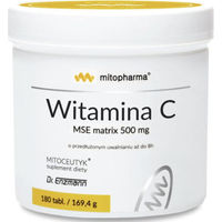 Produktbild von Enzmann Vitamin C MSE Matrix mit 500 mg Ascorbinsäure, 180 Kapseln, glutenfrei und ohne Zusatzstoffe