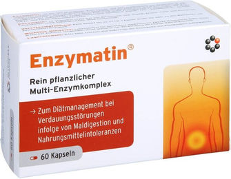 Enzymatin Intercell Pflanzlicher Multi-Enzymkomplex mit 11 Enzymen und Vitamin B12 Vegan 60 Kapseln – Bild 1 von 3