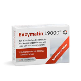 Enzymatin L9000 Intercell Pharma Laktase Kapseln vegan glutenfrei 90 Stück – Bild 1 von 3