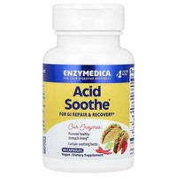 Produktbild von Enzymedica Acid Soothe Kapseln mit Marshmallowwurzel, Papaya und Zink, 30 Kapseln, ohne Zusatzstoffe