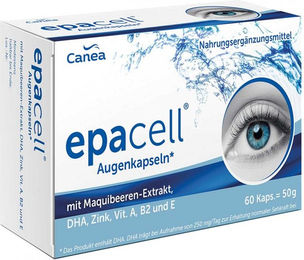Epacell Augenkapseln mit Maquibeere, DHA und EPA von Pharma Peter, 60 Kapseln – Bild 1 von 2