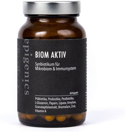 epigenics Biom Aktiv Nährstoffkomplex mit Pro-, Prä- und Postbiotika sowie Verdauungsenzymen vegan 60 Kapseln – Bild 1 von 3
