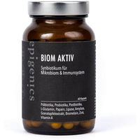 Produktbild von epigenics Biom Aktiv Nährstoffkomplex mit Pro-, Prä- und Postbiotika sowie Verdauungsenzymen vegan 60 Kapseln