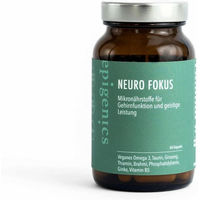 Produktbild von epigenics Neuro Fokus Nährstoffkomplex vegan Kapseln