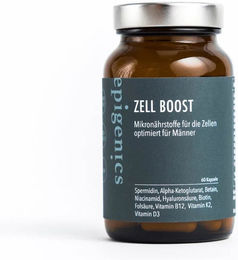 epigenics Zell Boost Nährstoffkomplex für Männer, vegane Kapseln, laktosefrei und glutenfrei, 60 Stück – Bild 1 von 3
