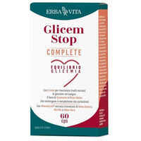 Produktbild von ERBA VITA GROUP GLICEM STOP COMPLETE mit Chrom und Kräuter-Komplex pflanzlicher Ursprung 60 Kapseln