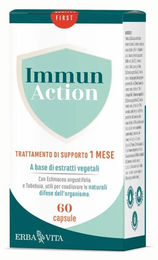 Erba Vita IMMUN ACTION Kapseln mit pflanzlichem Ursprung 60 Stück – Bild 1 von 1