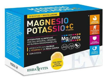 Erba Vita Magnesium-Kalium und Vitamin C Komplex vegan Sticks 20 Beutel à 3,8 g – Bild 1 von 1