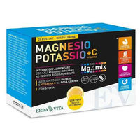 Produktbild von Erba Vita Magnesium-Kalium und Vitamin C Komplex vegan Sticks 20 Beutel à 3,8 g