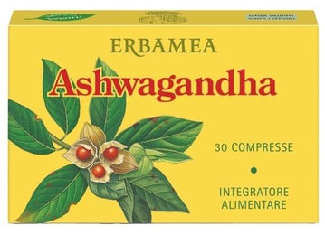 Erbamea Ashwagandha Tabletten glutenfrei und laktosefrei 30 Stück – Bild 1 von 1