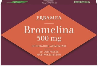 Erbamea Bromelain 500 mg 30 magensaftresistente Tabletten gluten- und laktosefrei – Bild 1 von 1