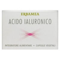 Produktbild von ERBAMEA Hyaluronsäure Kapseln pflanzlicher Ursprung glutenfrei 24 Stück