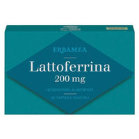 Produktbild von ERBAMEA Laktoferrin 200 mg Kapseln mit Hagebutte vegetarisch und glutenfrei 30 Stück